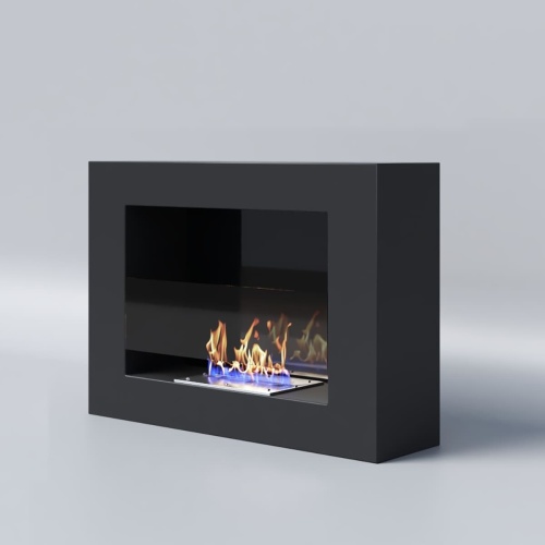 Биокамин "Русский огонь" Лайт 550N настенный с защитным и декоративным стеклом