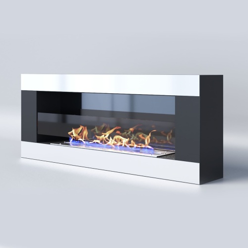 Биокамин "Русский огонь" Модерн 1100N настенный с защитным и декоративным стеклом