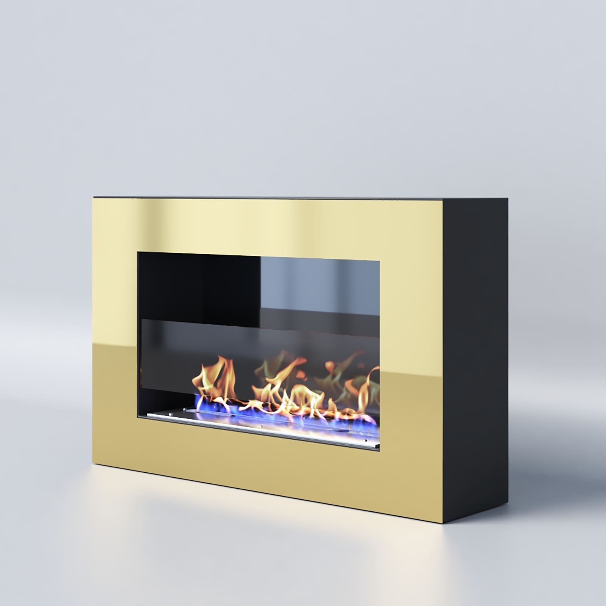 Биокамин "Русский огонь" Барокко 650N настенный с защитным и декоративным стеклом по цене 35 900 руб.