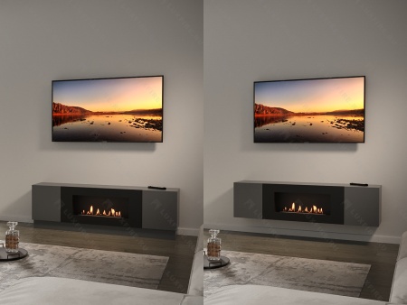 Тумба универсальная Lux Fire "Байкал" 1600, графит, с биокамином 900 Тумба универсальная Lux Fire "Байкал" 1600, графит, с биокамином 900 по цене 73 854 руб.