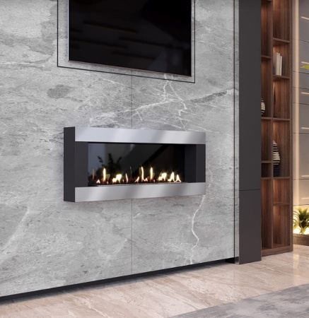 Биокамин "Русский огонь" Модерн 1100N настенный с защитным стеклом по цене 39 250 руб.