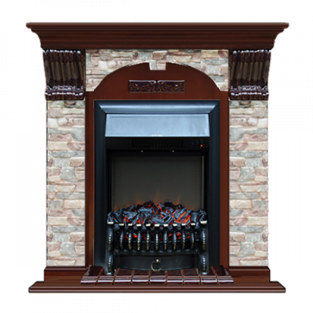 Арочный Грот цветной (красное дерево)+Fobos Black