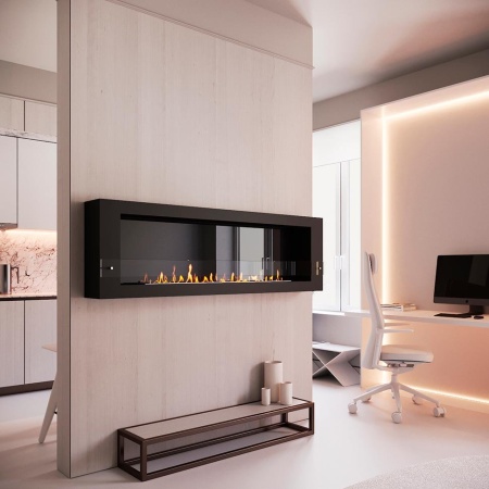 Биокамин SteelHeat WALL GRAND 1800 черный, стекло, стемалит Биокамин SteelHeat WALL GRAND 1800 черный, стекло, стемалит по цене 98 070 руб.