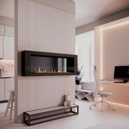 Биокамин SteelHeat WALL  LONG 1500 черный, стекло Биокамин SteelHeat WALL  LONG 1500 черный, стекло по цене 62 160 руб.