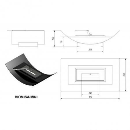 Биокамин Kratki MISA MINI черный Биокамин Kratki MISA MINI черный по цене